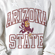 ARIZONA STATE SUN DEVILS BIG PLAY ENERGY KIDS EMBOSSED STAR CREWNECK