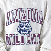 ARIZONA WILDCATS BIG PLAY ENERGY KIDS EMBOSSED STAR CREWNECK