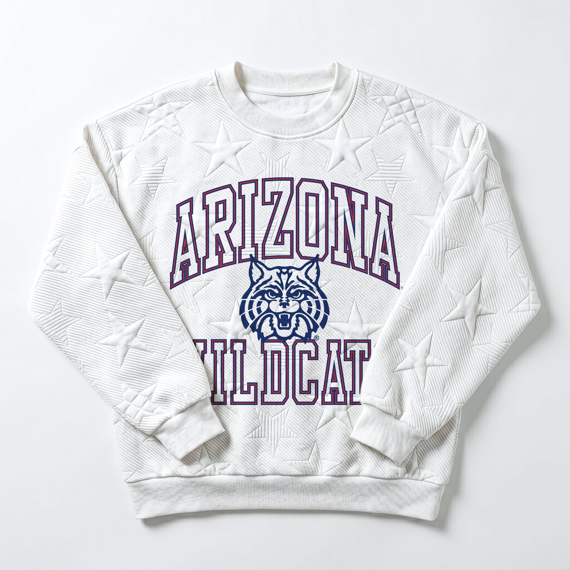 ARIZONA WILDCATS BIG PLAY ENERGY KIDS EMBOSSED STAR CREWNECK