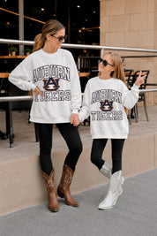 AUBURN TIGERS BIG PLAY ENERGY KIDS EMBOSSED STAR CREWNECK