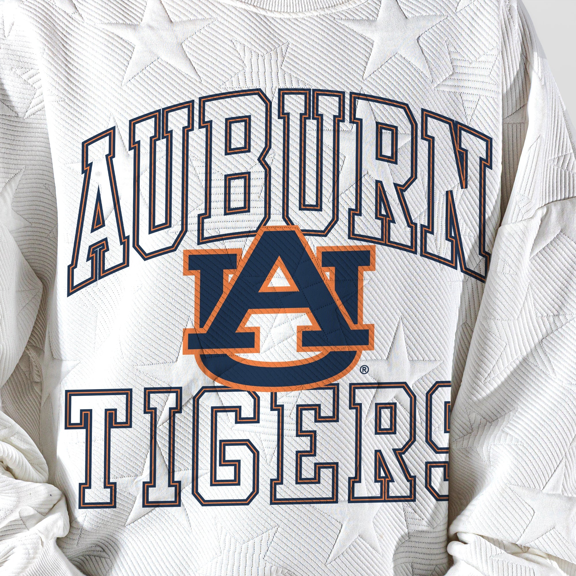 AUBURN TIGERS BIG PLAY ENERGY KIDS EMBOSSED STAR CREWNECK