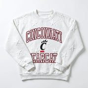 CINCINNATI BEARCATS BIG PLAY ENERGY KIDS EMBOSSED STAR CREWNECK