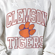 CLEMSON TIGERS BIG PLAY ENERGY KIDS EMBOSSED STAR CREWNECK