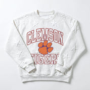 CLEMSON TIGERS BIG PLAY ENERGY KIDS EMBOSSED STAR CREWNECK