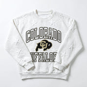 COLORADO BUFFALOES BIG PLAY ENERGY KIDS EMBOSSED STAR CREWNECK