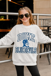 DUKE BLUE DEVILS BIG PLAY ENERGY KIDS EMBOSSED STAR CREWNECK