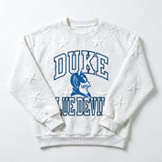 DUKE BLUE DEVILS BIG PLAY ENERGY KIDS EMBOSSED STAR CREWNECK