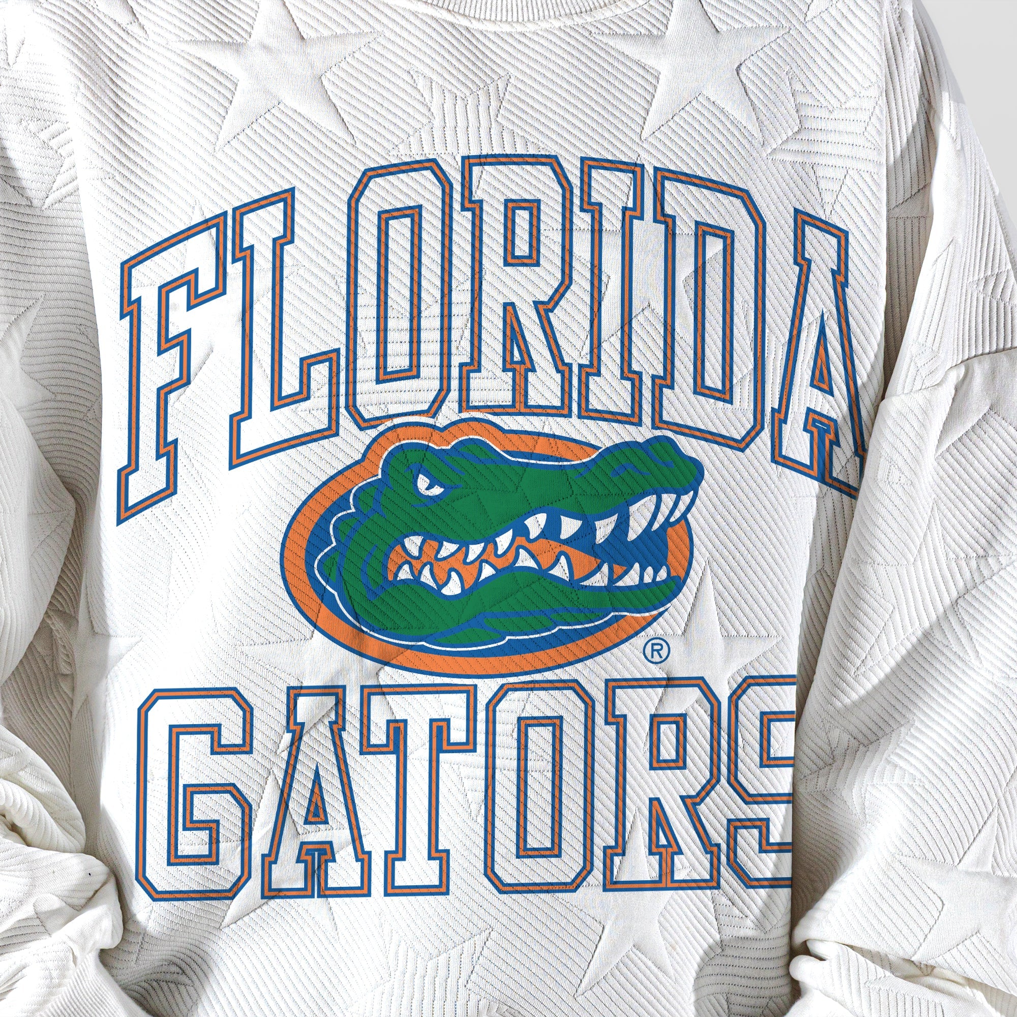 FLORIDA GATORS BIG PLAY ENERGY KIDS EMBOSSED STAR CREWNECK