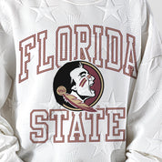 FLORIDA STATE SEMINOLES BIG PLAY ENERGY KIDS EMBOSSED STAR CREWNECK