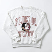 FLORIDA STATE SEMINOLES BIG PLAY ENERGY KIDS EMBOSSED STAR CREWNECK