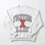 ILLINOIS FIGHTING ILLINI BIG PLAY ENERGY KIDS EMBOSSED STAR CREWNECK
