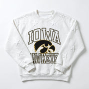 IOWA HAWKEYES BIG PLAY ENERGY KIDS EMBOSSED STAR CREWNECK