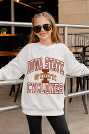 IOWA STATE CYCLONES BIG PLAY ENERGY KIDS EMBOSSED STAR CREWNECK