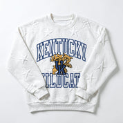 KENTUCKY WILDCATS BIG PLAY ENERGY KIDS EMBOSSED STAR CREWNECK