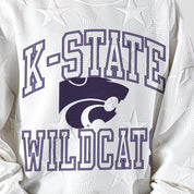 KANSAS STATE WILDCATS BIG PLAY ENERGY KIDS EMBOSSED STAR CREWNECK