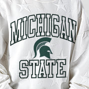 MICHIGAN STATE SPARTANS BIG PLAY ENERGY KIDS EMBOSSED STAR CREWNECK