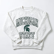 MICHIGAN STATE SPARTANS BIG PLAY ENERGY KIDS EMBOSSED STAR CREWNECK