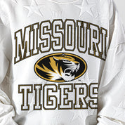 MISSOURI TIGERS BIG PLAY ENERGY KIDS EMBOSSED STAR CREWNECK
