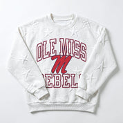 OLE MISS REBELS BIG PLAY ENERGY KIDS EMBOSSED STAR CREWNECK