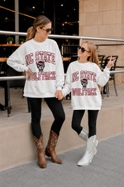 NORTH CAROLINA STATE WOLFPACK BIG PLAY ENERGY KIDS EMBOSSED STAR CREWNECK