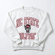NORTH CAROLINA STATE WOLFPACK BIG PLAY ENERGY KIDS EMBOSSED STAR CREWNECK
