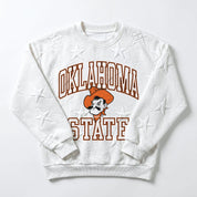 OKLAHOMA STATE COWBOYS BIG PLAY ENERGY KIDS EMBOSSED STAR CREWNECK