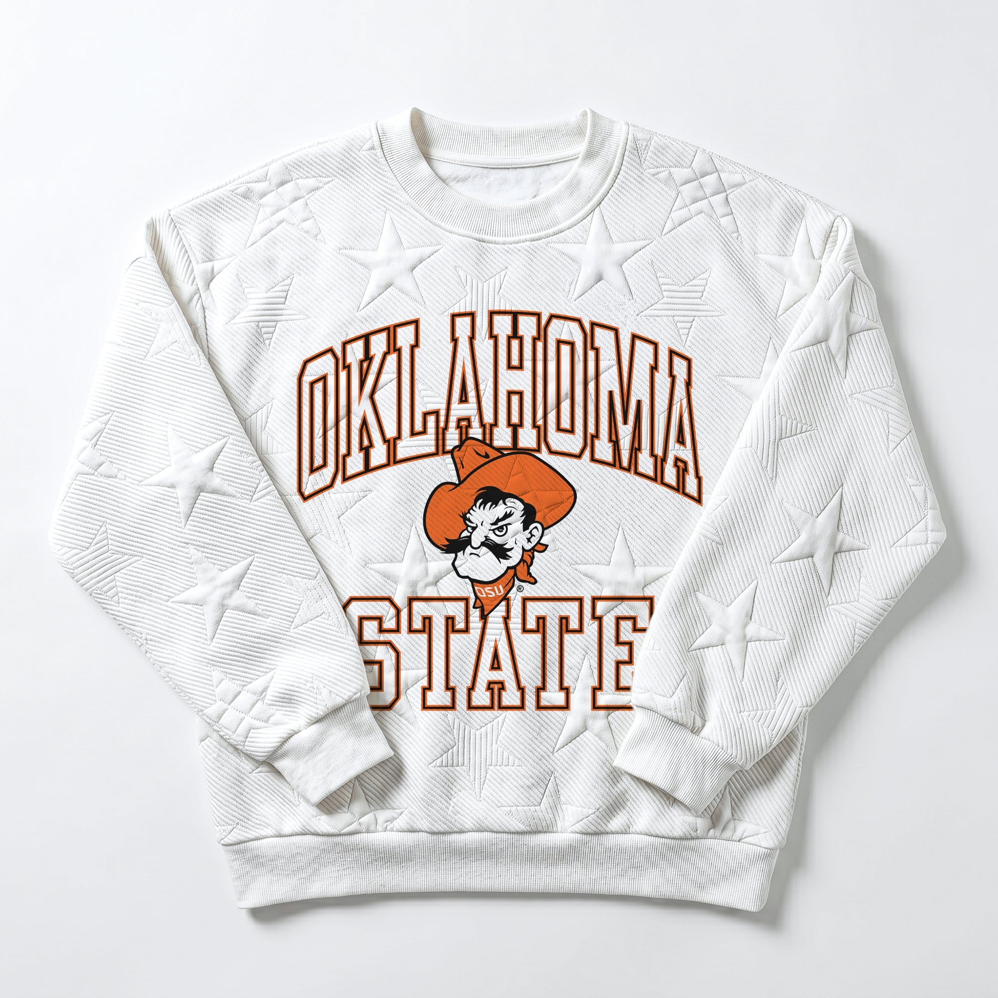 OKLAHOMA STATE COWBOYS BIG PLAY ENERGY KIDS EMBOSSED STAR CREWNECK