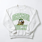 OREGON DUCKS BIG PLAY ENERGY KIDS EMBOSSED STAR CREWNECK