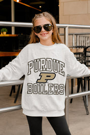 PURDUE BOILERMAKERS BIG PLAY ENERGY KIDS EMBOSSED STAR CREWNECK