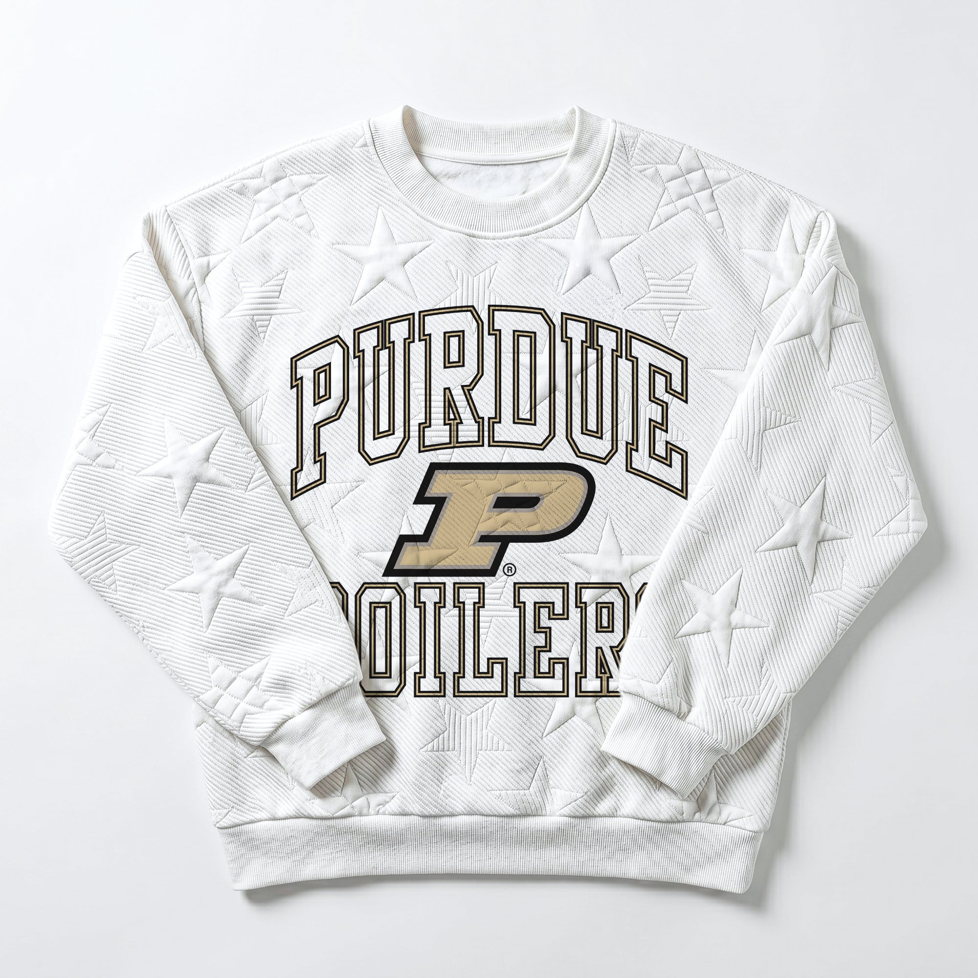 PURDUE BOILERMAKERS BIG PLAY ENERGY KIDS EMBOSSED STAR CREWNECK