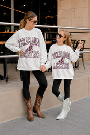 TEXAS A&M AGGIES BIG PLAY ENERGY KIDS EMBOSSED STAR CREWNECK