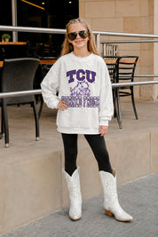 TCU HORNED FROGS BIG PLAY ENERGY KIDS EMBOSSED STAR CREWNECK