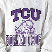 TCU HORNED FROGS BIG PLAY ENERGY KIDS EMBOSSED STAR CREWNECK