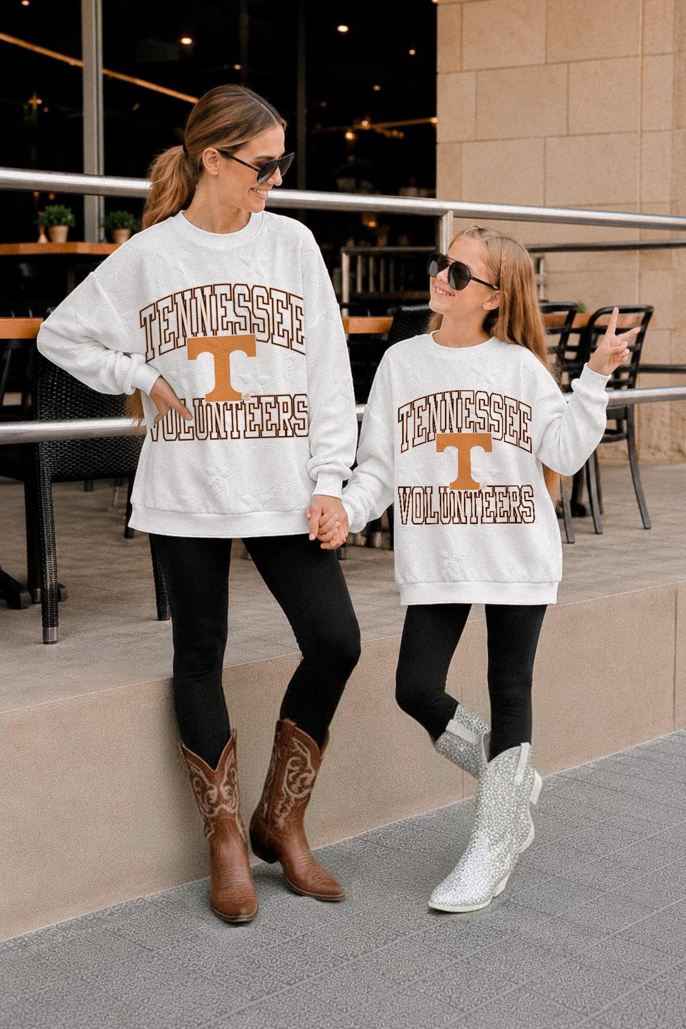 TENNESSEE VOLUNTEERS BIG PLAY ENERGY KIDS EMBOSSED STAR CREWNECK