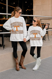 TENNESSEE VOLUNTEERS BIG PLAY ENERGY KIDS EMBOSSED STAR CREWNECK