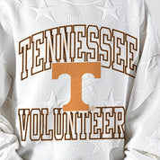 TENNESSEE VOLUNTEERS BIG PLAY ENERGY KIDS EMBOSSED STAR CREWNECK
