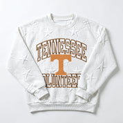 TENNESSEE VOLUNTEERS BIG PLAY ENERGY KIDS EMBOSSED STAR CREWNECK