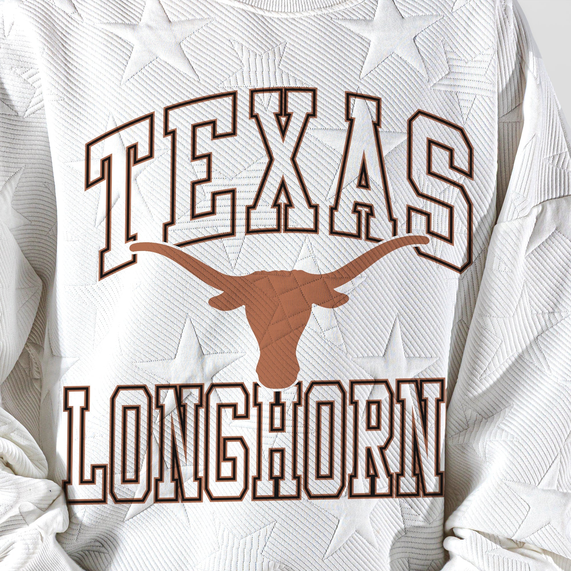TEXAS LONGHORNS BIG PLAY ENERGY KIDS EMBOSSED STAR CREWNECK