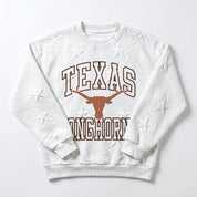 TEXAS LONGHORNS BIG PLAY ENERGY KIDS EMBOSSED STAR CREWNECK