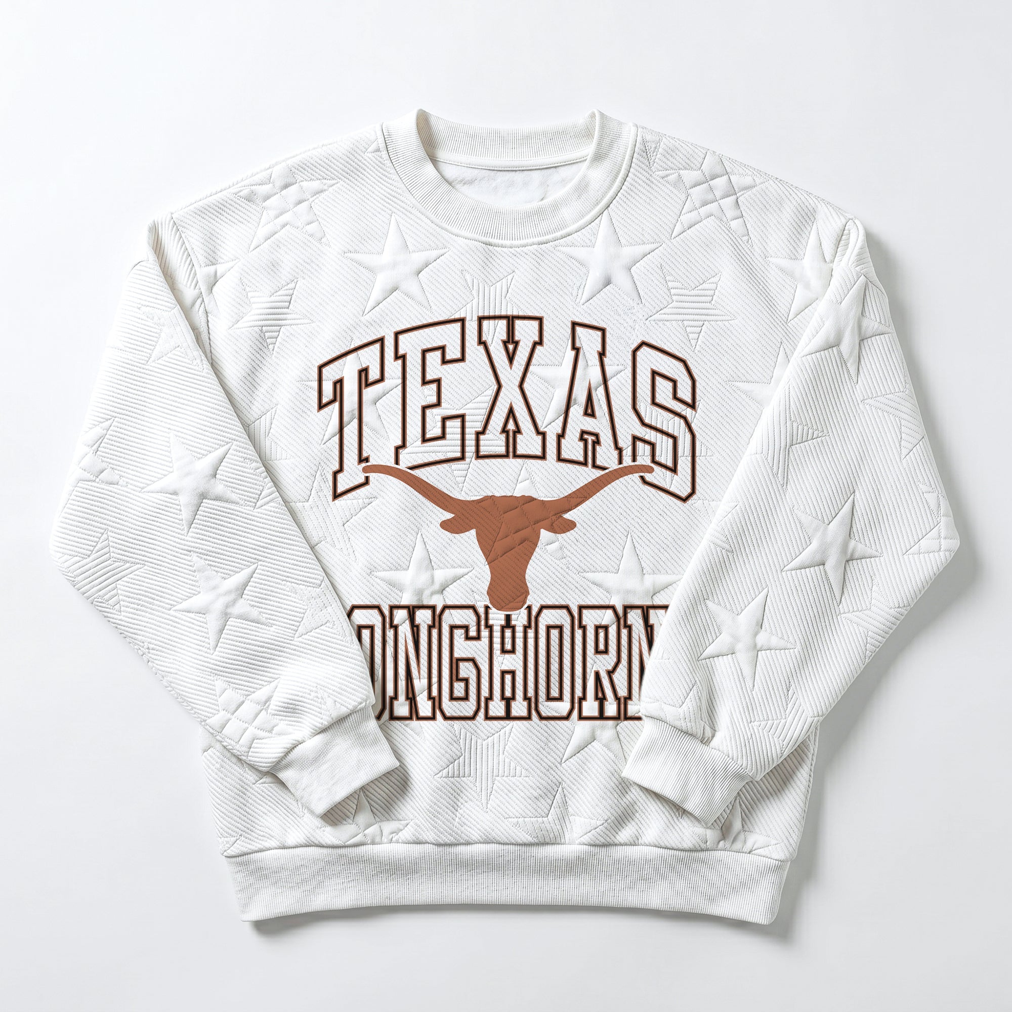 TEXAS LONGHORNS BIG PLAY ENERGY KIDS EMBOSSED STAR CREWNECK