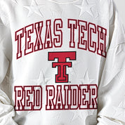 TEXAS TECH RED RAIDERS BIG PLAY ENERGY KIDS EMBOSSED STAR CREWNECK