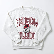 GEORGIA BULLDOGS BIG PLAY ENERGY KIDS EMBOSSED STAR CREWNECK