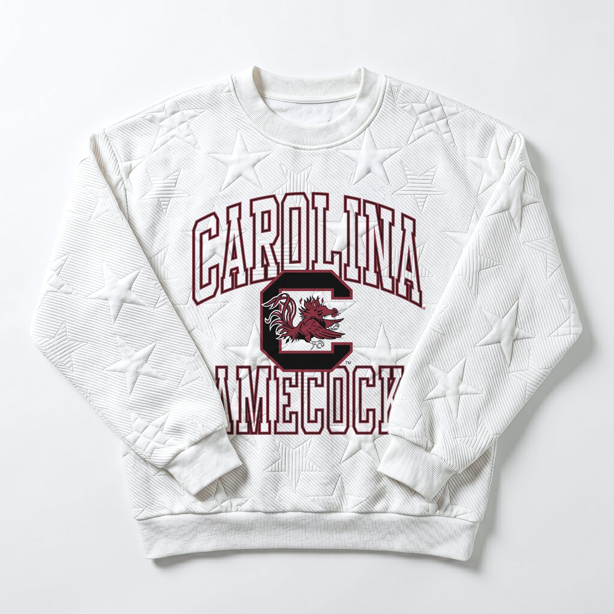 SOUTH CAROLINA GAMECOCKS BIG PLAY ENERGY KIDS EMBOSSED STAR CREWNECK