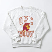 USC TROJANS BIG PLAY ENERGY KIDS EMBOSSED STAR CREWNECK