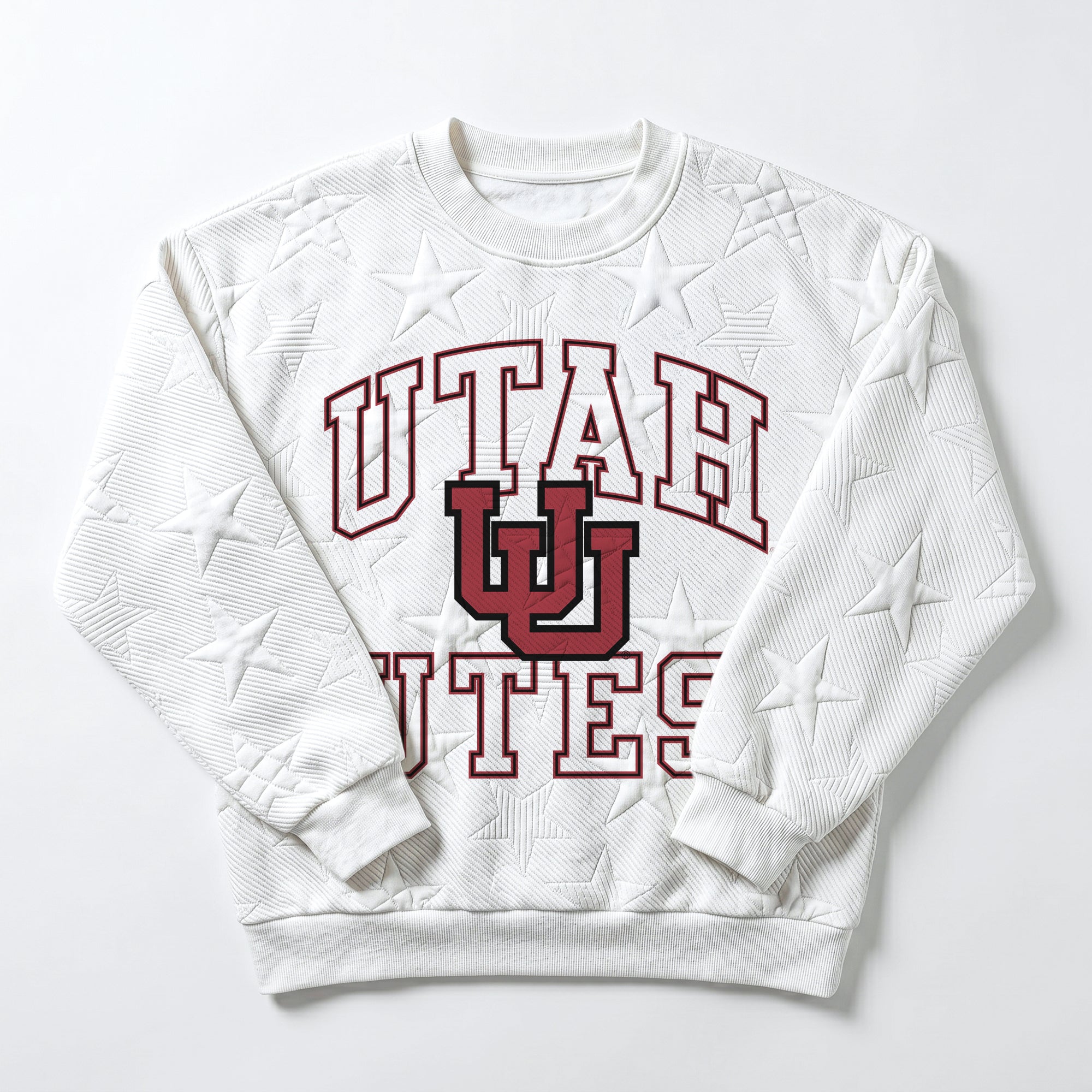 UTAH UTES BIG PLAY ENERGY KIDS EMBOSSED STAR CREWNECK