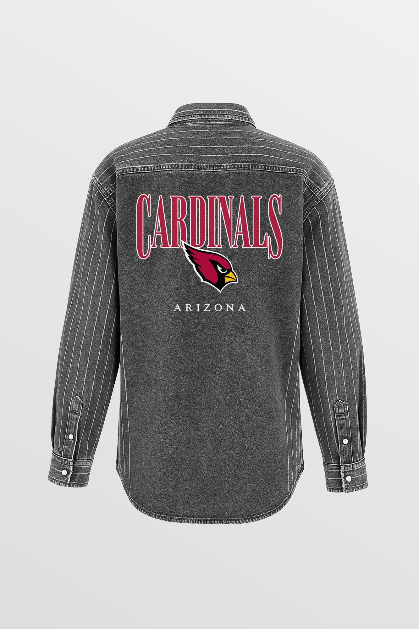 ARIZONA CARDINALS END ZONE ENERGY MICRO-RHINESTONE OVERSHIRT BY RANDI MAHOMES