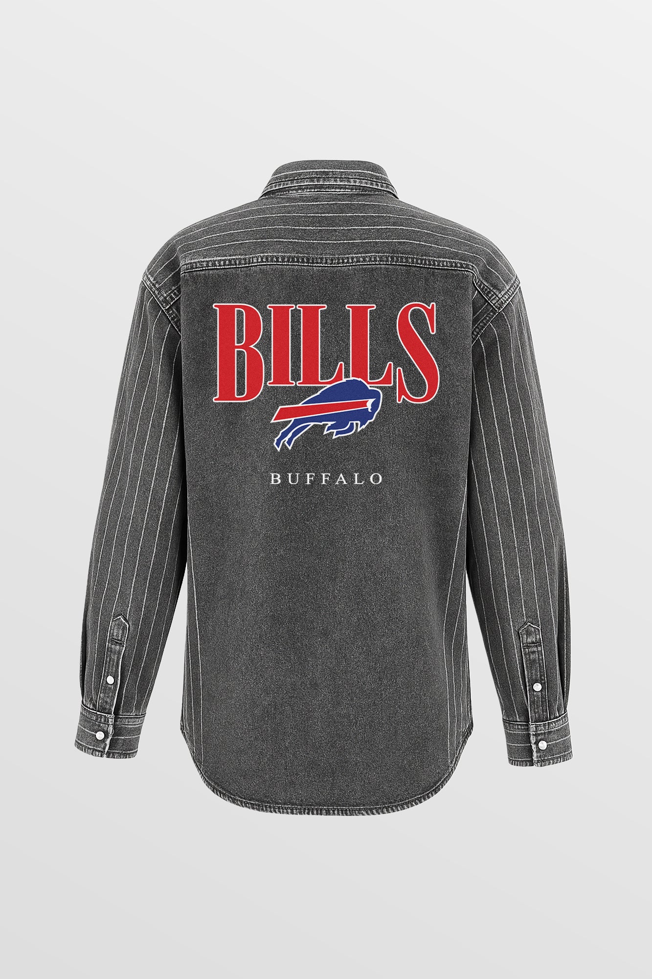 BUFFALO BILLS END ZONE ENERGY MICRO-RHINESTONE OVERSHIRT BY RANDI MAHOMES