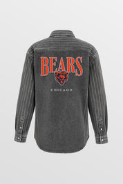 CHICAGO BEARS END ZONE ENERGY MICRO-RHINESTONE OVERSHIRT BY RANDI MAHOMES