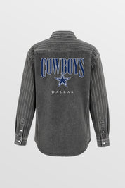 DALLAS COWBOYS END ZONE ENERGY MICRO-RHINESTONE OVERSHIRT BY RANDI MAHOMES