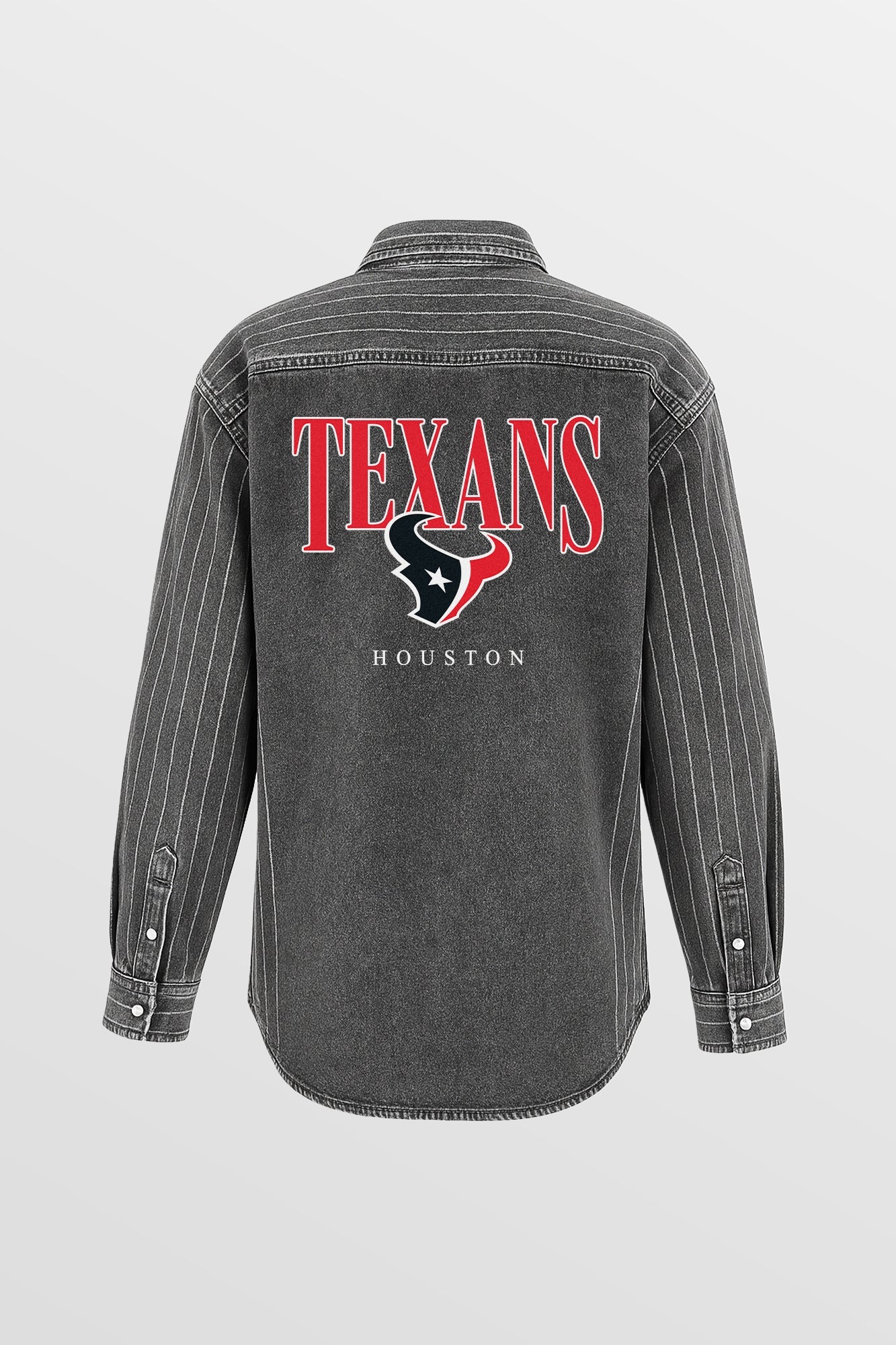HOUSTON TEXANS END ZONE ENERGY MICRO-RHINESTONE OVERSHIRT BY RANDI MAHOMES